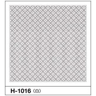 刺し子 花ふきん 布パック オリムパス 十字花刺し 一目刺し 白 伝統柄 図案 H 1016 Op Shn W H 1016 刺し子 こぎん材料 セイカ堂小売部 通販 Yahoo ショッピング