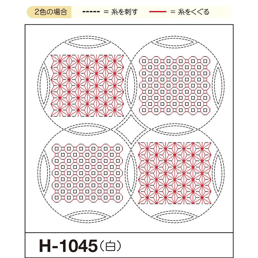 超歓迎 刺し子 花ふきん 布パック オリムパス 麻の葉と銭刺し 白 くぐり刺し 図案 H 1045 Heartlandgolfpark Com