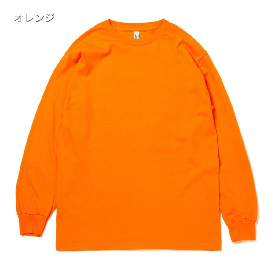 tシャツ メンズ 長袖 American Apparel アメリカンアパレル 6.0oz ユニセックス ロングスリーブ Tシャツ 1304 シンプル スポーツ ダンス ユニフォーム S-XL｜t-shirtst｜17