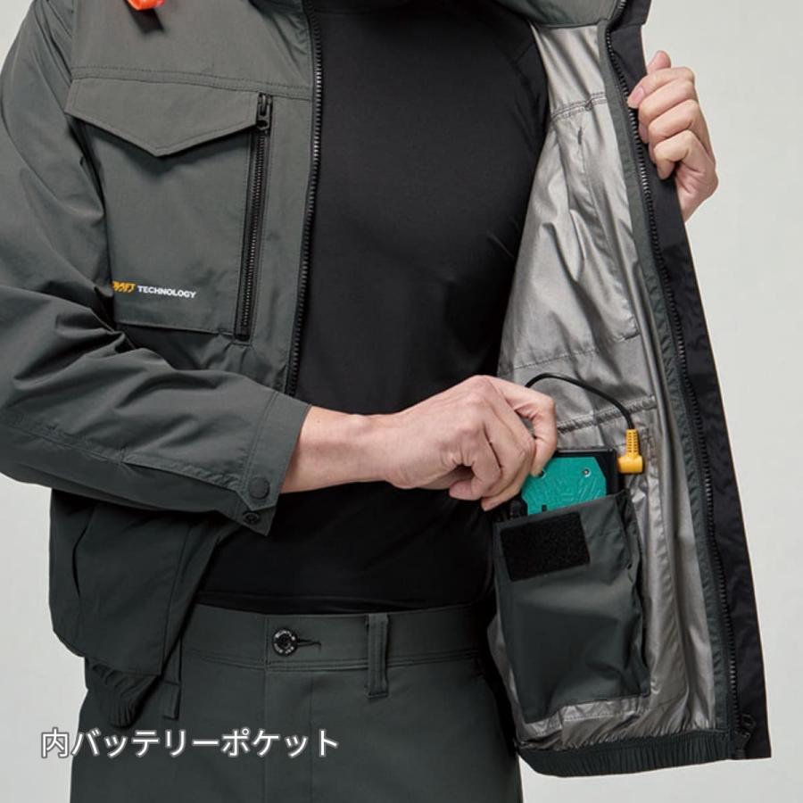 BURTLE（バートル） アウターメンズ 無地 AC半袖ブルゾン（ユニ