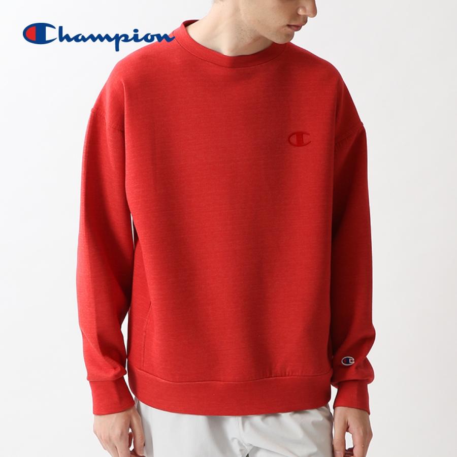 新着商品 トレーナー メンズ 長袖 無地 Champion チャンピオン Wrap Air クルーネックスウェットシャツ アクションスタイル C3 P015 速乾 ストレッチ 撥水 黒 青 グレー 即納特典付き Mesquita Rj Gov Br
