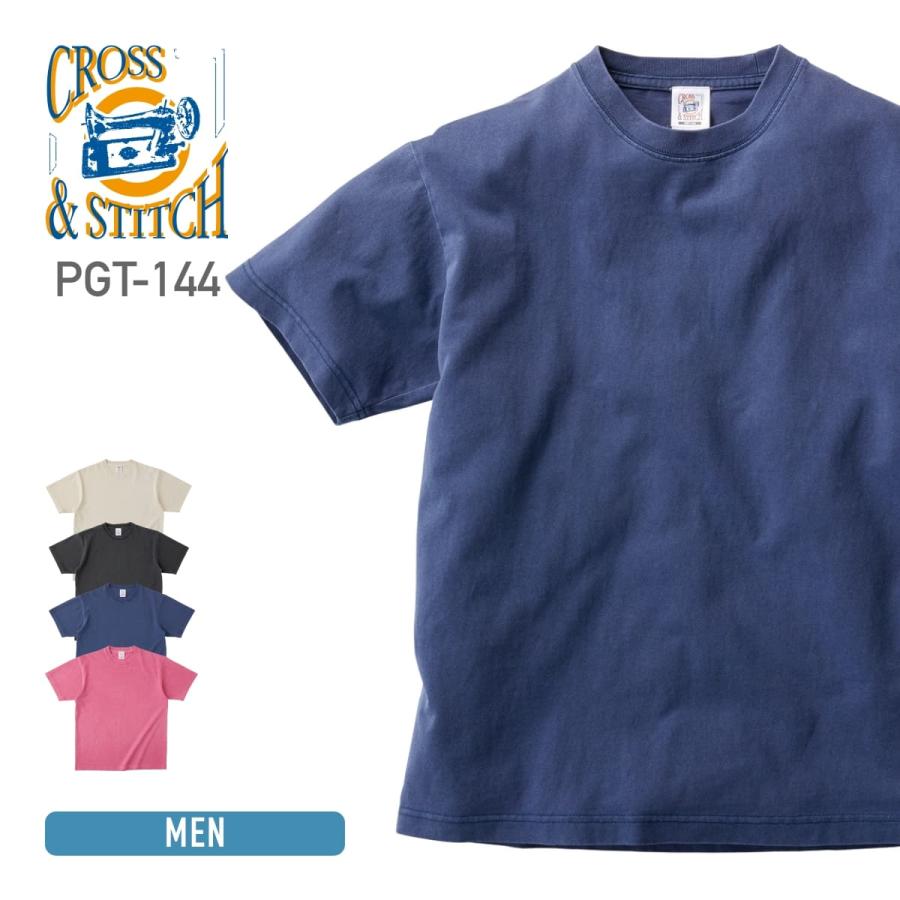 CROSS & STITCH Tシャツ メンズ レディース 半袖 無地 CROSS STITCH