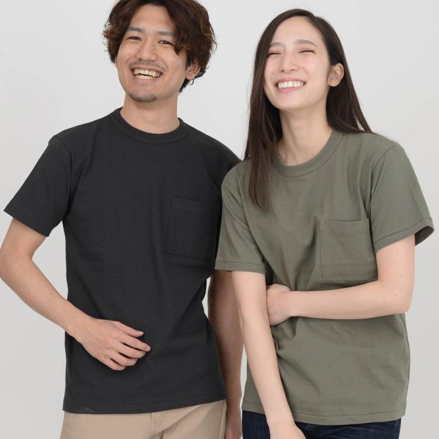 tシャツ メンズ 無地 半袖 CROSS STITCH クロススティッチ 6.2オンス オープンエンド マックスウェイト バインダーネック ポケットTシャツ oe1119 厚手 xxl｜t-shirtst｜26