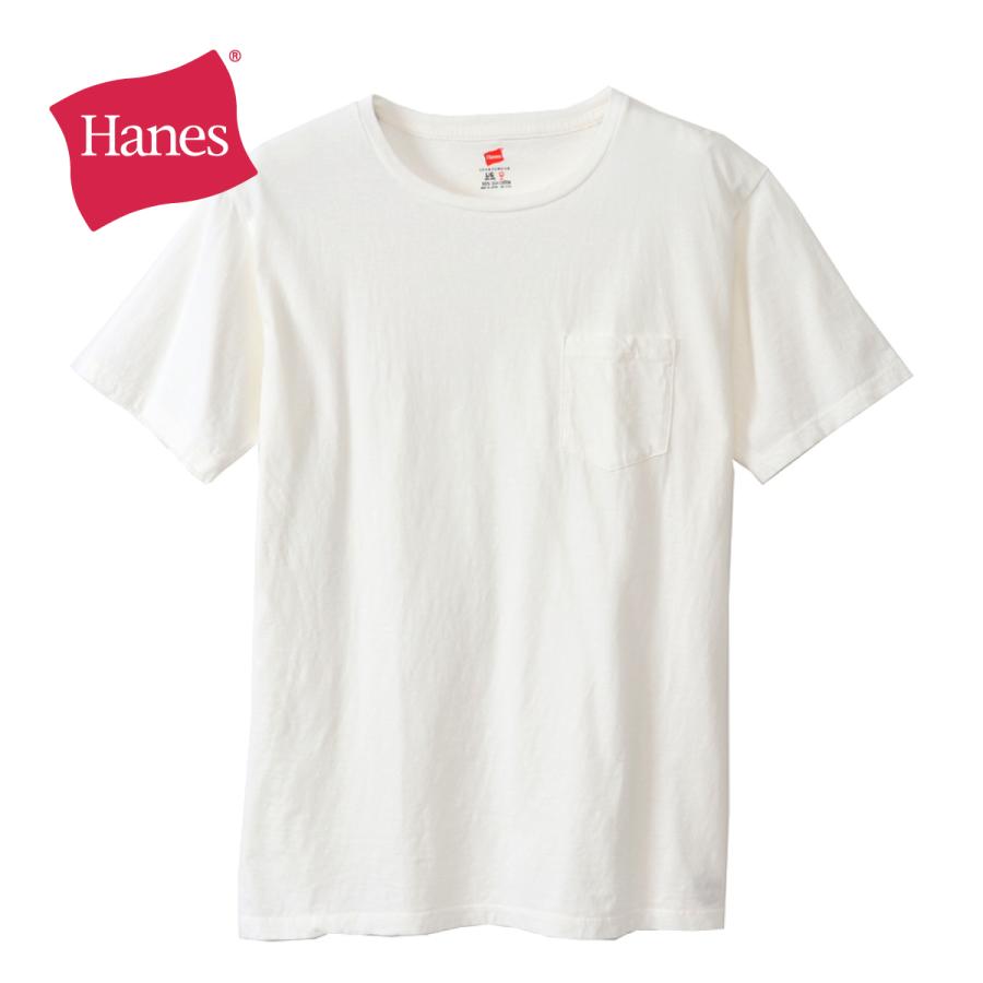 Hanes（ヘインズ） Tシャツ メンズ 半袖 ポケット付き Tシャツ 