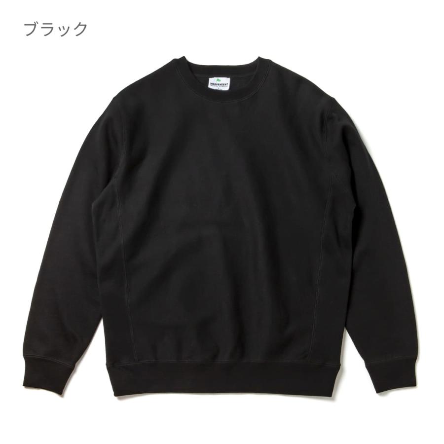 トレーナー メンズ 無地 INDEPENDENT インデペンデント 13.5オンス