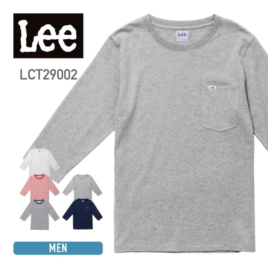 代引き手数料無料 初売り 7分袖 tシャツ メンズ Lee リー T-シャツ lct29002 ポケット付 ボーダー カラー ユニフォーム カジュアル XS-XXL hungphatreal.com.vn hungphatreal.com.vn