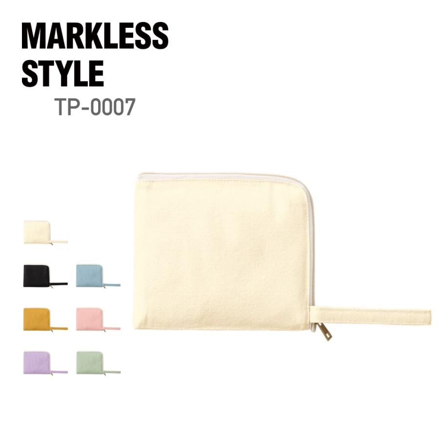 ポーチ 無地 MARKLESS STYLE マークレススタイル キャンバスL字