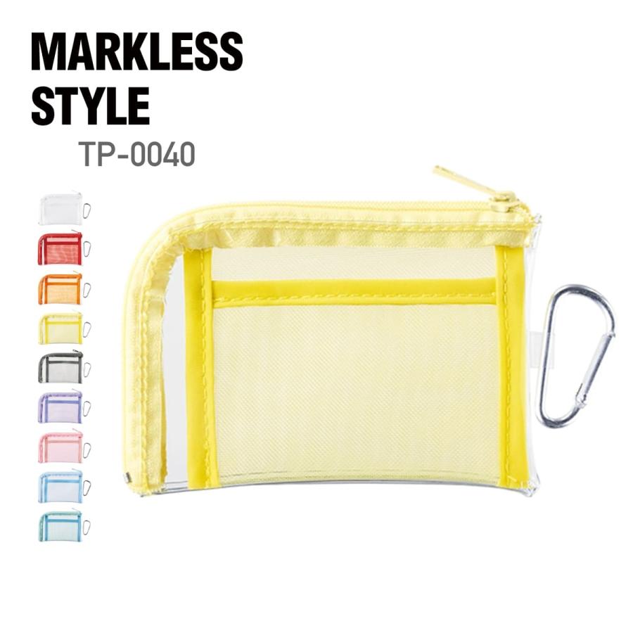 MARKLESS STYLE（マークレススタイル） ポーチ 無地 メッシュポケット
