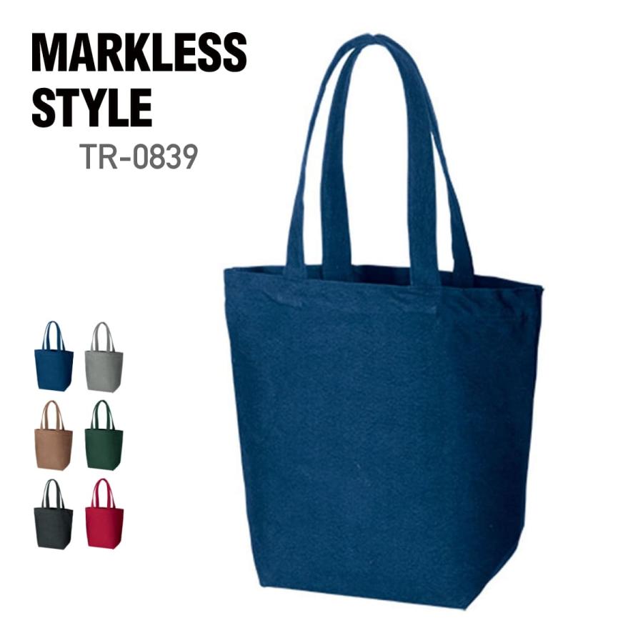 トート バッグ 無地 MARKLESS STYLE マークレススタイル 14.0オンス