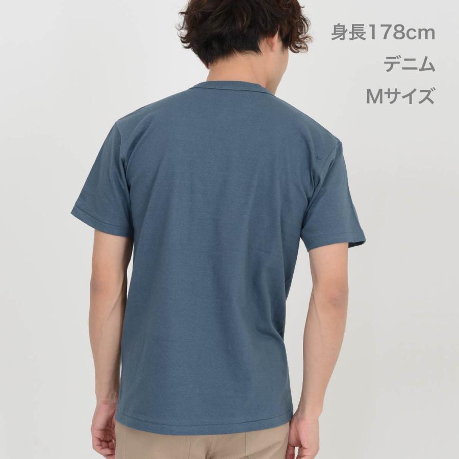 tシャツ メンズ 無地 半袖 CROSS STITCH クロススティッチ 6.2オンス オープンエンド マックスウェイト バインダーネック ポケットTシャツ oe1119 厚手 S-XL｜t-shirtst｜19