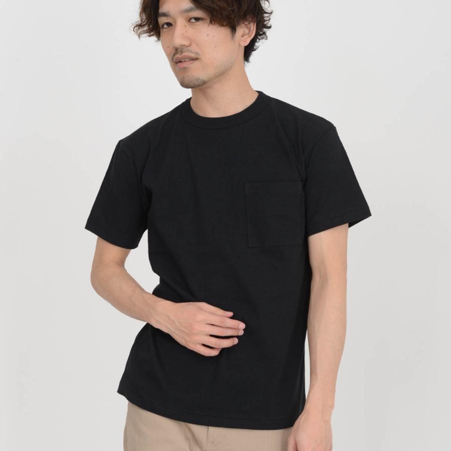 tシャツ メンズ 無地 半袖 CROSS STITCH クロススティッチ 6.2オンス オープンエンド マックスウェイト バインダーネック ポケットTシャツ oe1119 厚手 S-XL｜t-shirtst｜20