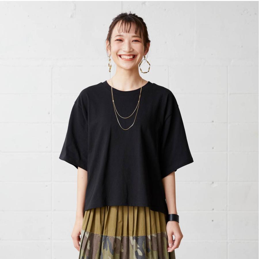 tシャツ レディース 無地 半袖 CROSS STITCH クロススティッチ