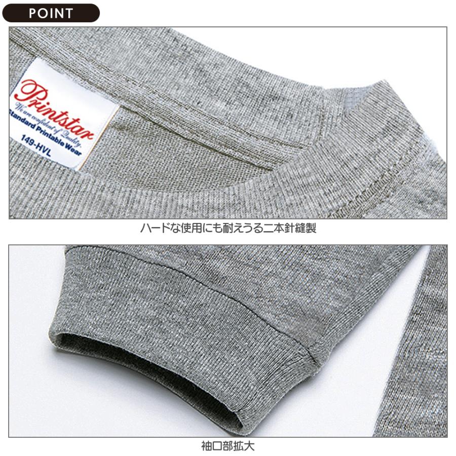 ロンT メンズ 長袖 Tシャツ 無地 厚手 7.4オンス プリントスター