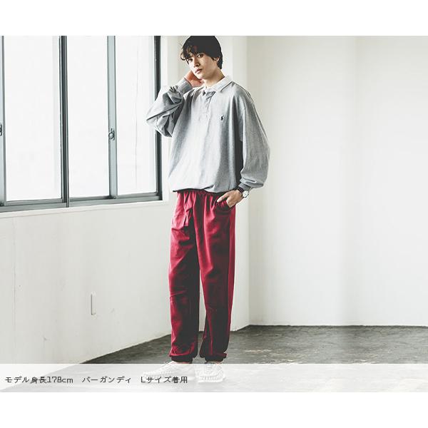 cmmn swdn サイドストライプ スウェット　パンツ　48 セール】サイドレーススウェットパンツ（スウェットパンツ
