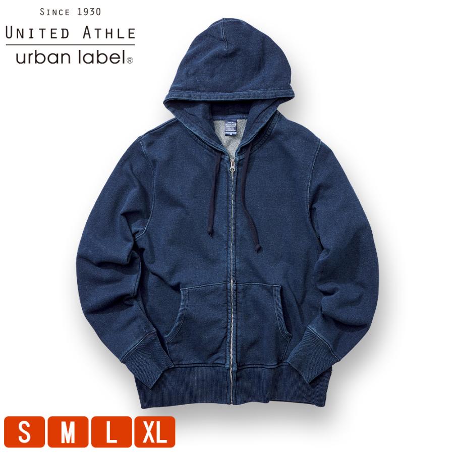 パーカー メンズ 無地 ジップアップ 厚手 ユナイテッドアスレ United Athle 裏毛 裏パイル フルジップパーカ 12 2オンス 本物保証