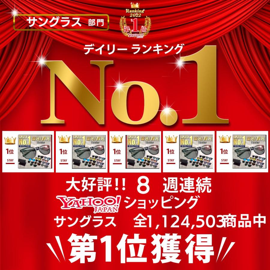 サングラス メンズ 偏光 調光 偏光サングラス UVカット 大きめ ウェリントン レディース スポーツ 50代 40代 30代 20代 11種 |  | 12