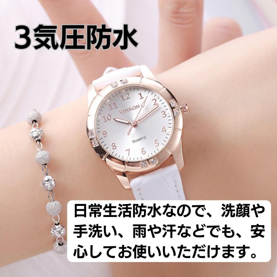 腕時計 レディース レディース腕時計 3気圧防水 レザーベルト