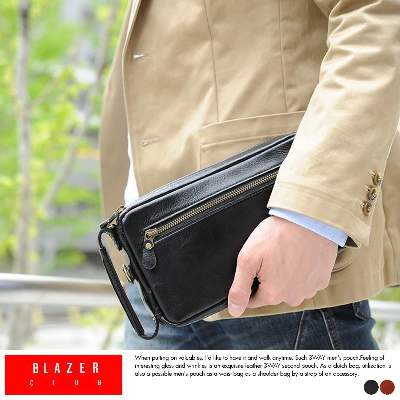 本革3wayポーチ メンズ セカンドバッグ 豊岡鞄 Blazerclub Mts 0556 メンズバッグ専門店 紳士の持ち物 通販 Yahoo ショッピング