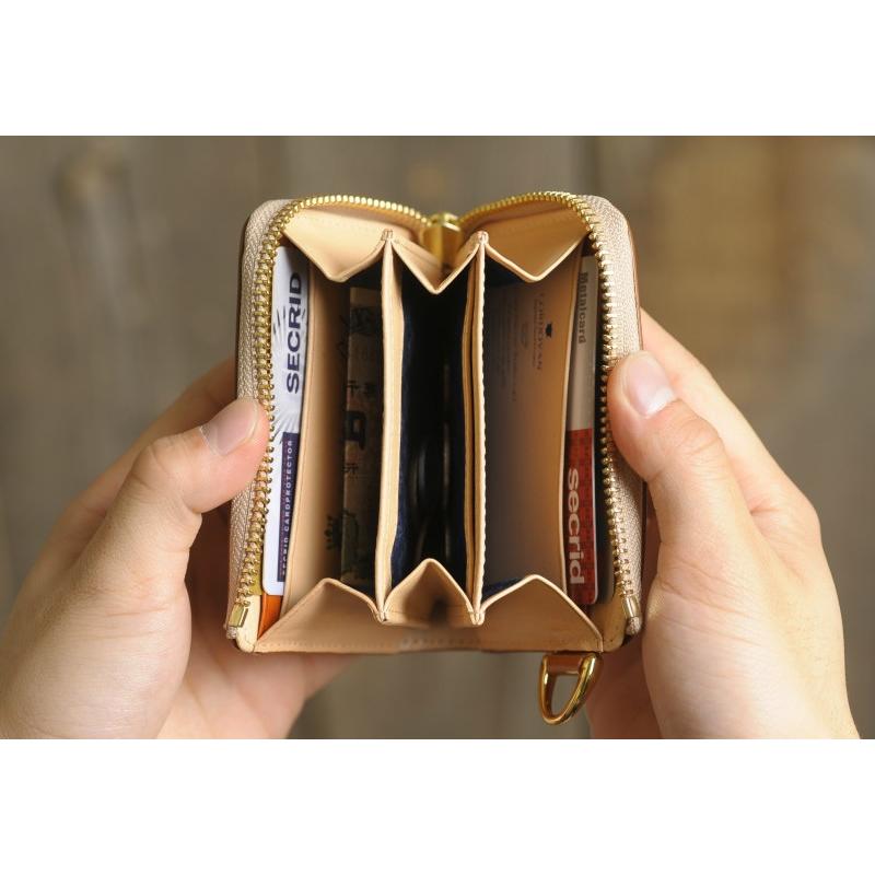 Pid VASTO コードバン ラウンドジッパー コインケース ミニ財布 革小物