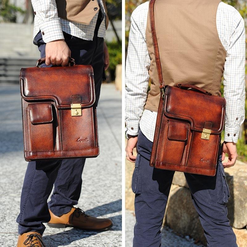 Luggage AOKI 1894 青木鞄 Lugard ショルダーバッグ 縦型 メンズ