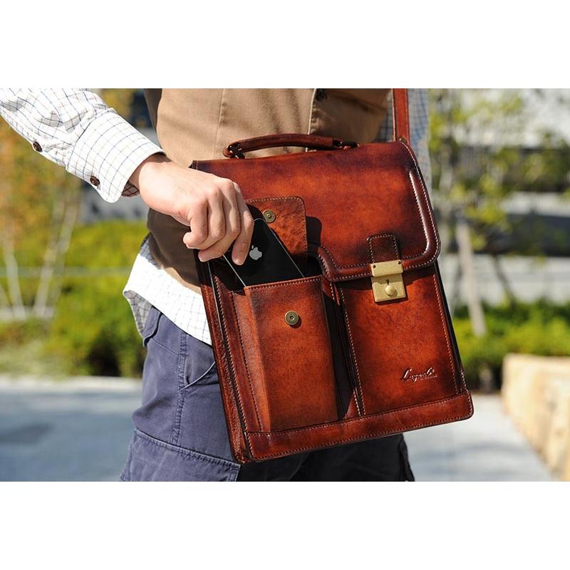 Luggage AOKI 1894 青木鞄 Lugard ショルダーバッグ 縦型 メンズ