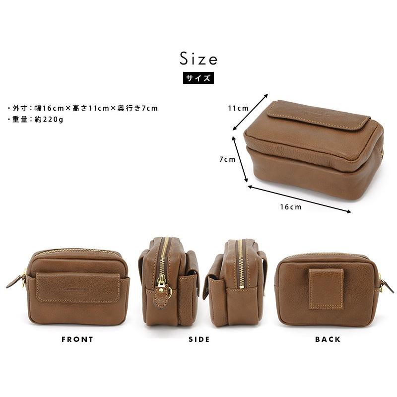 Luggage AOKI 1894 青木鞄 Lugard 牛ヌメ革ベルトポーチ メンズ