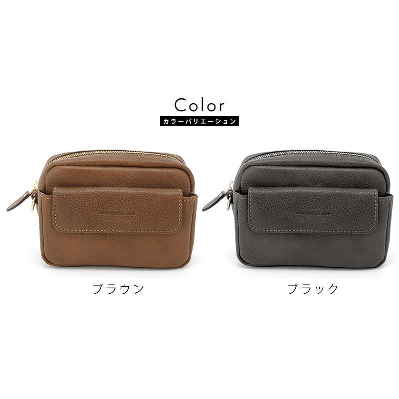 Luggage AOKI 1894 青木鞄 Lugard 牛ヌメ革ベルトポーチ メンズ