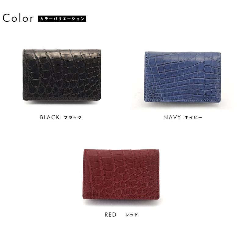 Luggage AOKI 1894 青木鞄 クロコダイル 名刺入れ メンズ 日本製