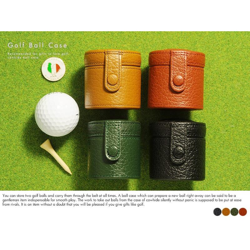 ゴルフ ボールケース1個用 ベルト通し付き 本革 レザー 牛革 Mts 24 メンズバッグ専門店 紳士の持ち物 通販 Yahoo ショッピング