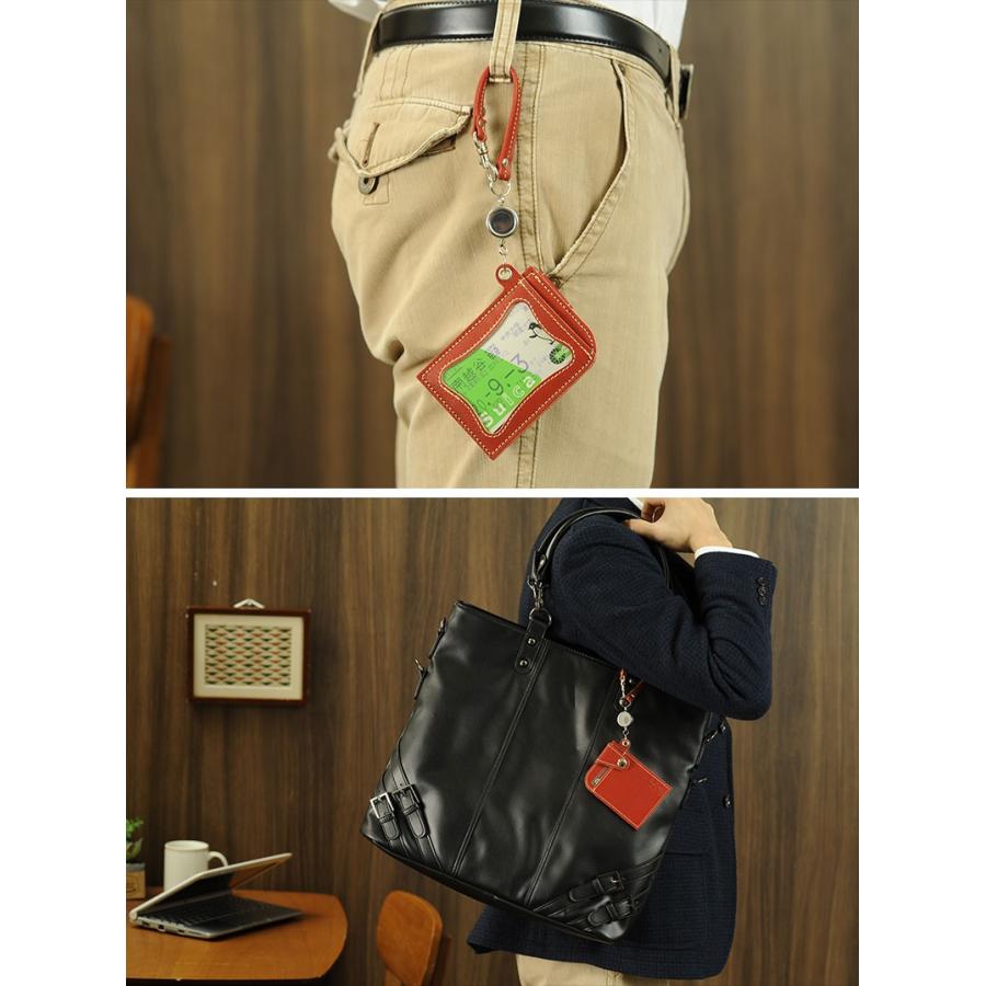 アジリティ アッファ AGILITY リール付きパスケース メンズ 定期入れ