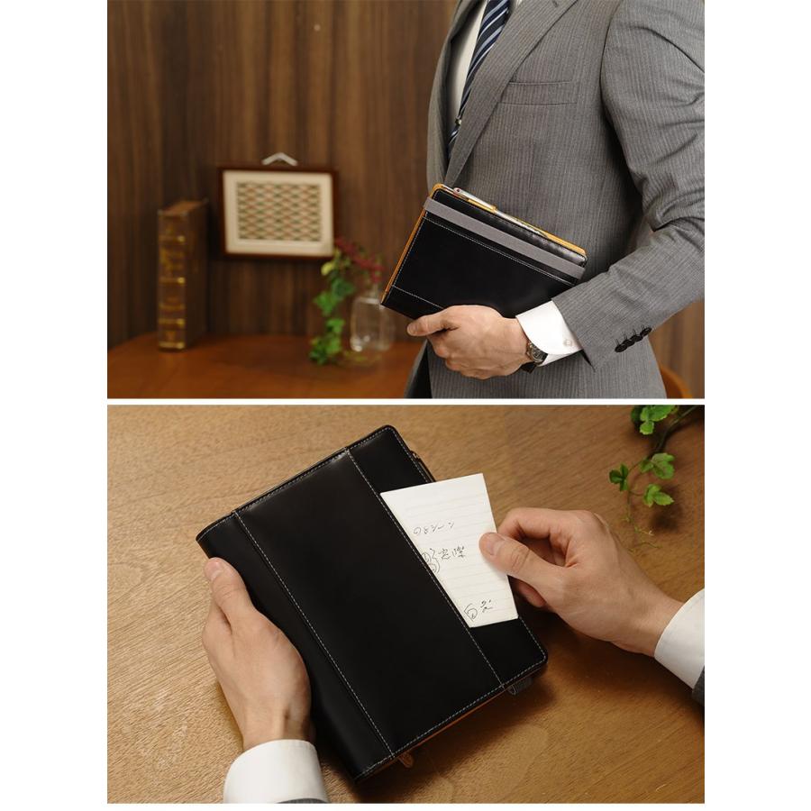 BRIT HOUSE 手帳＆メモ帳カバー バイブルサイズ 本革 日本製 メンズ