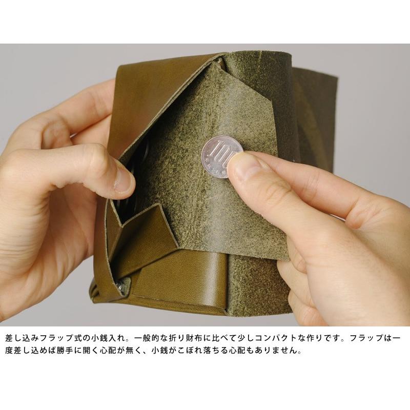 所作 shosa 二つ折り財布 メンズ 本革 1.0 姫路レザー 財布 薄い 二