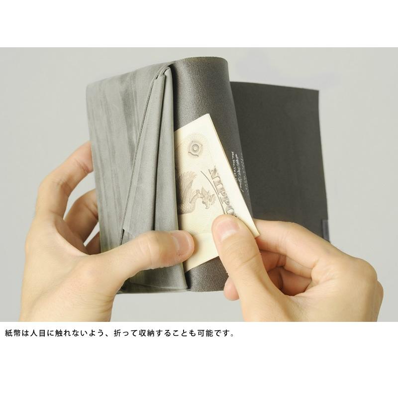 所作 財布 shosa 二つ折り財布 メンズ 本革 1.0 オイルヌバック 薄い