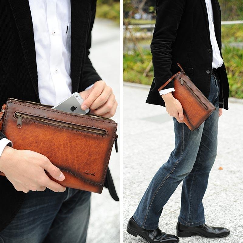 Luggage AOKI 1894 セカンドバッグ メンズ 本革 青木鞄 Lugard 