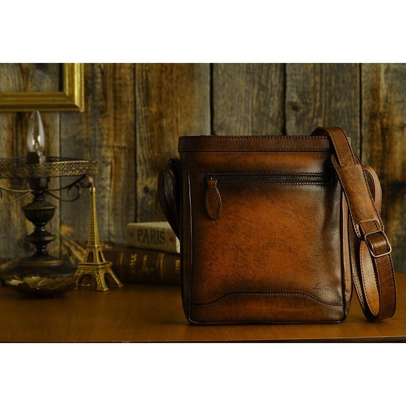 Luggage AOKI 1894 青木鞄 ミニショルダーバッグ メンズ 本革 シャドー