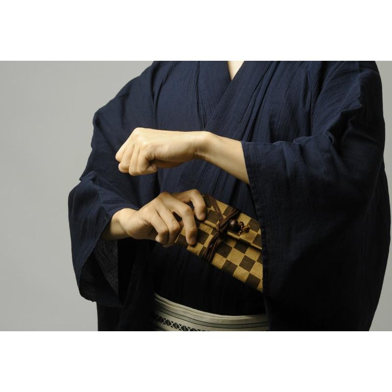 道中財布 市松模様 男性用 メンズ 財布 浴衣 着物 日本製 和装 和財布 