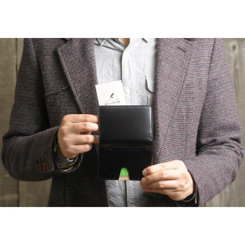 Pid コードバン 名刺入れ 通しマチ メンズ 本革 カードケース VASTO No