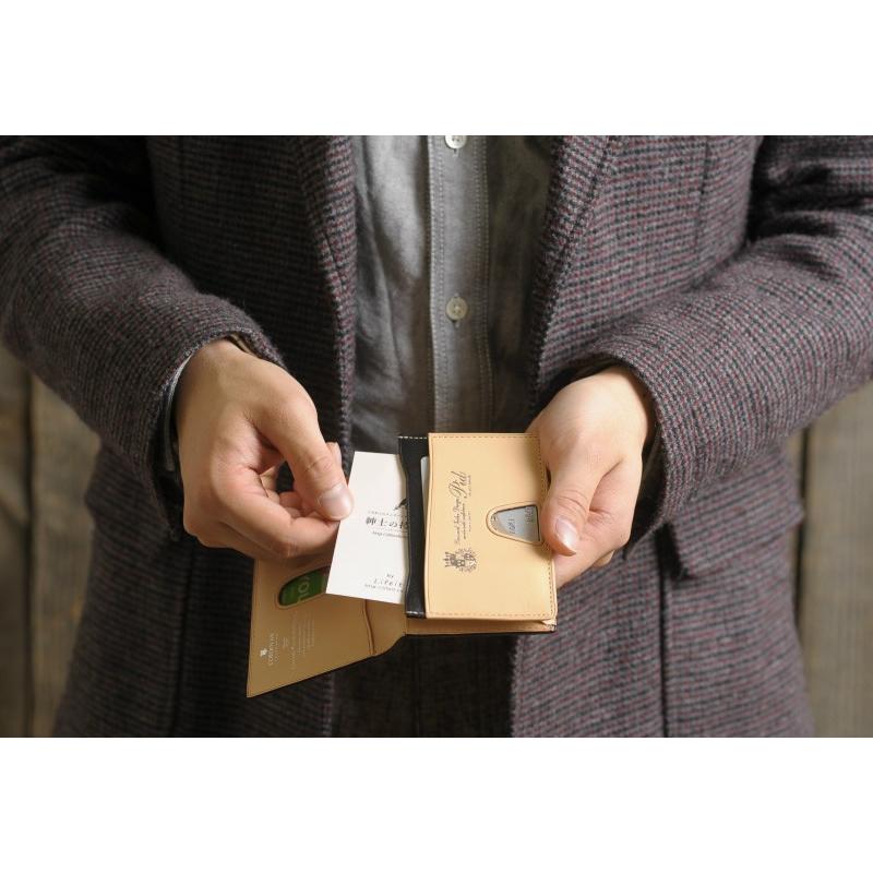 Pid コードバン 名刺入れ 通しマチ メンズ 本革 カードケース VASTO No