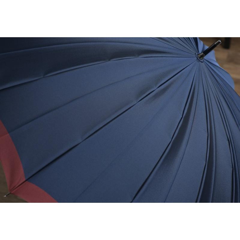 小宮商店 日本製 高級 メンズ 傘 長傘 橘 甲州織 両面無地 65cm 16本骨