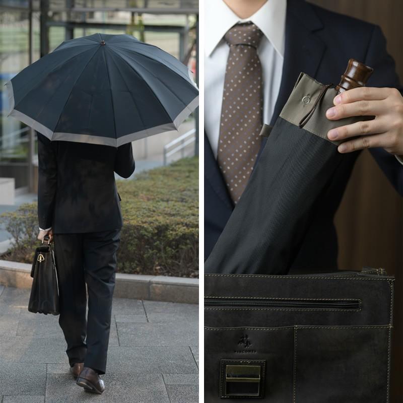 小宮商店 高級 折りたたみ 傘 日本製 メンズ 傘 10本骨 60cm 橘 甲州織 ラッピング 可 Mts 3125 メンズバッグ専門店 紳士の持ち物 通販 Yahoo ショッピング