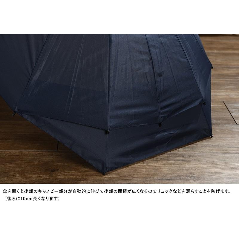 傘 メンズ 長傘 背中 濡れない 宅配 リュック Euroschirm 通勤 軽い 軽量 スウィングバックパック 後ろが長い傘 通学