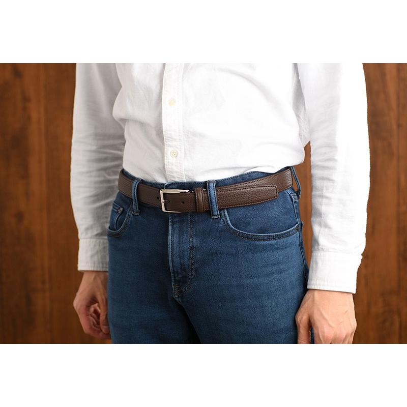 ベルト メンズ 本革 Ramuda 日本製 レザーベルト 30mm幅 アドリア