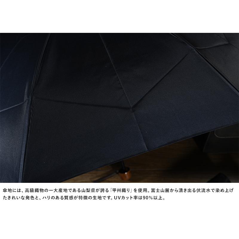 傘 メンズ ブランド 高級 Ramuda 折りたたみ傘 6本骨 55cm 日本製 大判