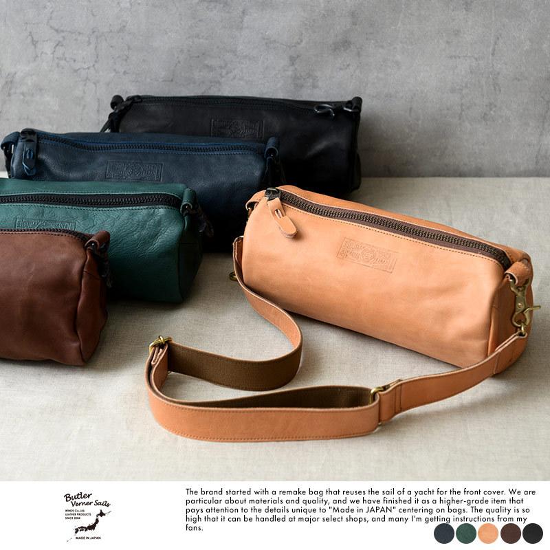 未使用品 Butler Verner Sails ボディバッグ 本革 馬革 ボディバッグ メンズ 本革 日本製 おしゃれ Butler Verner Sails