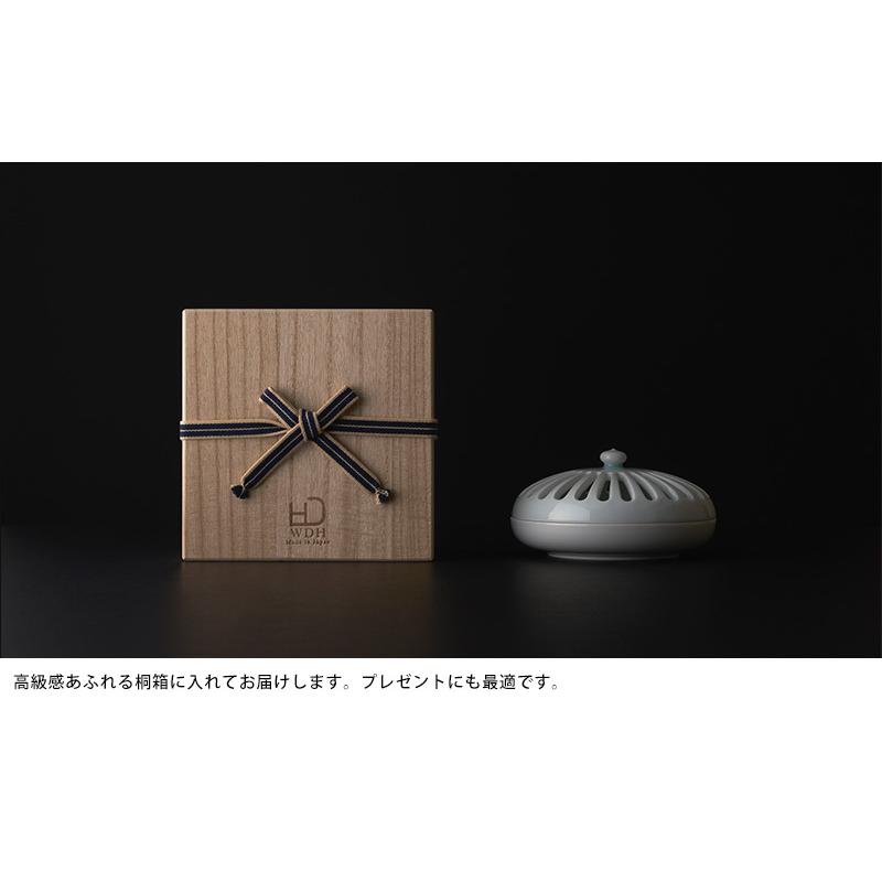 香炉 陶器 日本製 シンプル WDH 磁器 線香炉 仏具 おしゃれ