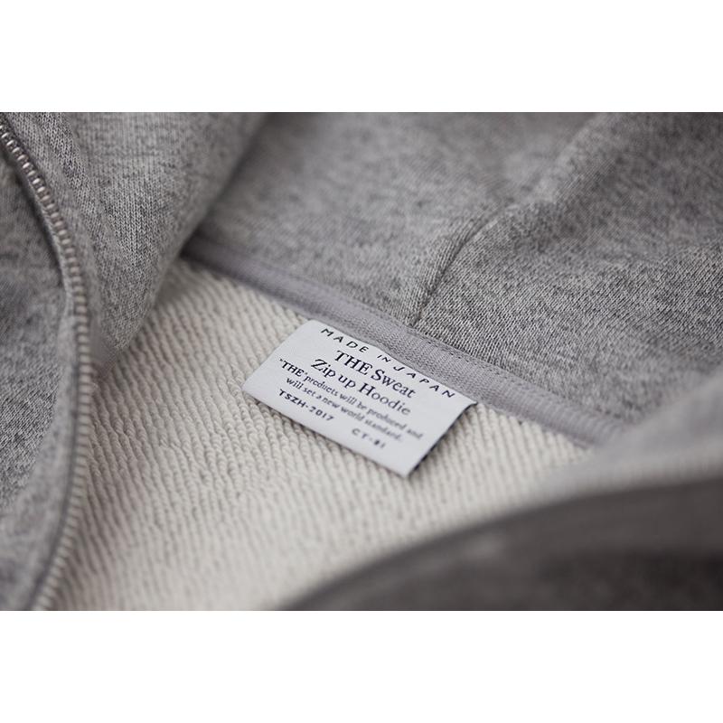 メンズ パーカー 日本製 上質 THE (ザ) Sweat Zip up Hoodie ジッパー