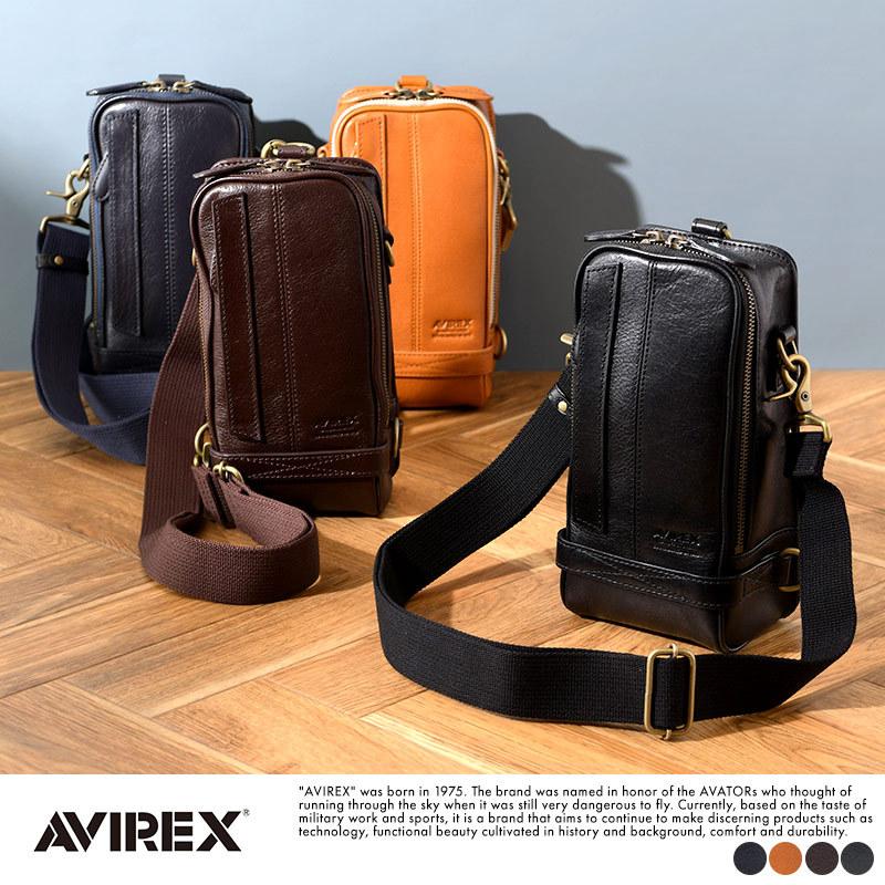 ショルダーバッグ メンズ 本革 AVIREX BULTO レザー 2way ミニ 