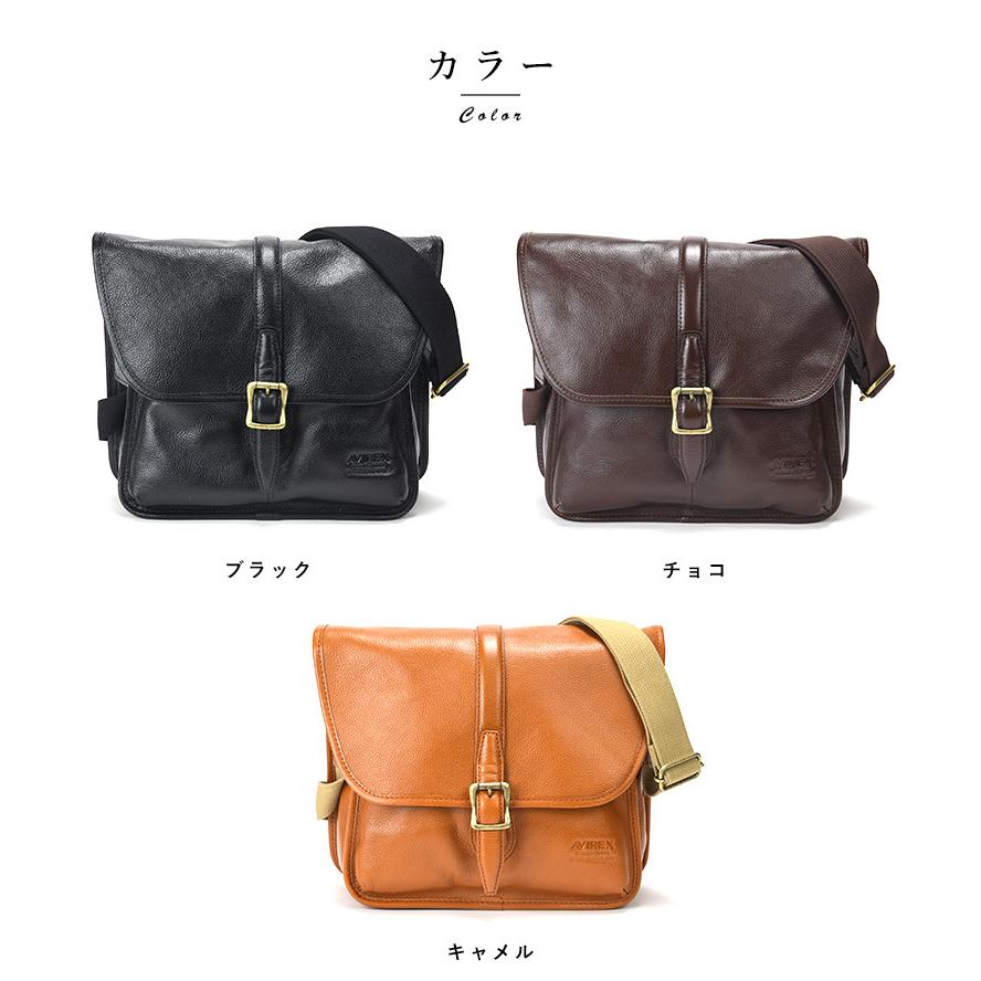ショルダーバッグ メンズ 本革 AVIREX BULTO レザー ミニショルダー