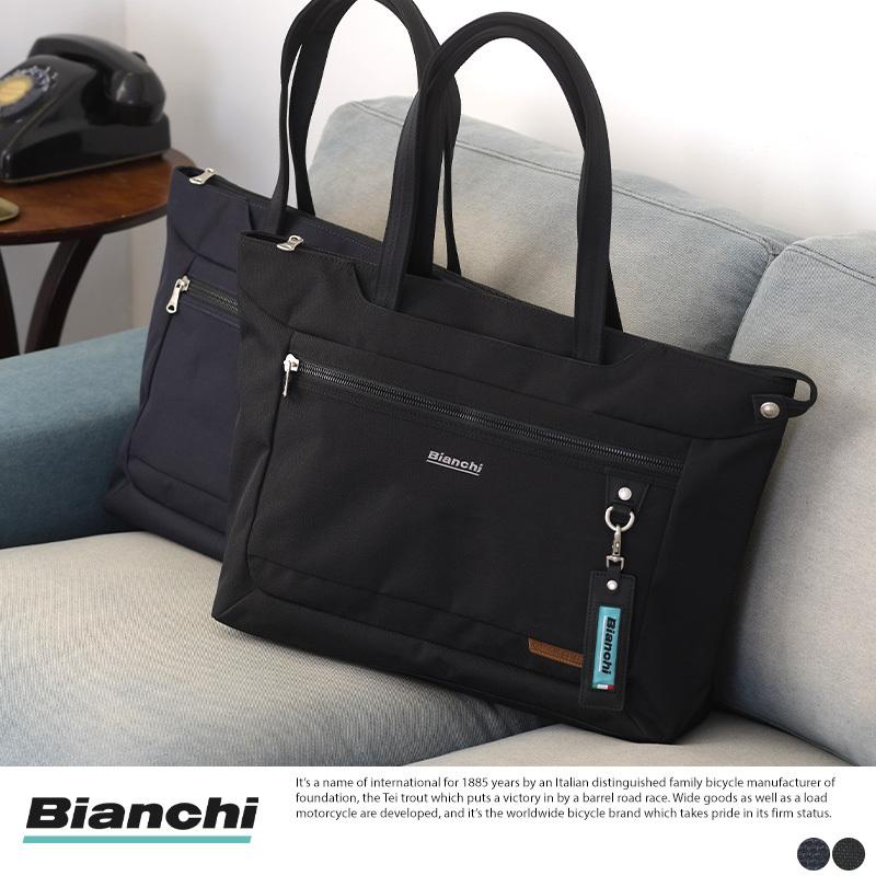 【新品未使用タグ付き】Bianchi ビアンキ ブリーフトートバッグ ブラック Bianchi ビアンキ TBPI-23 トートバッグ[品番：BCYW0016897]｜BACKYARD