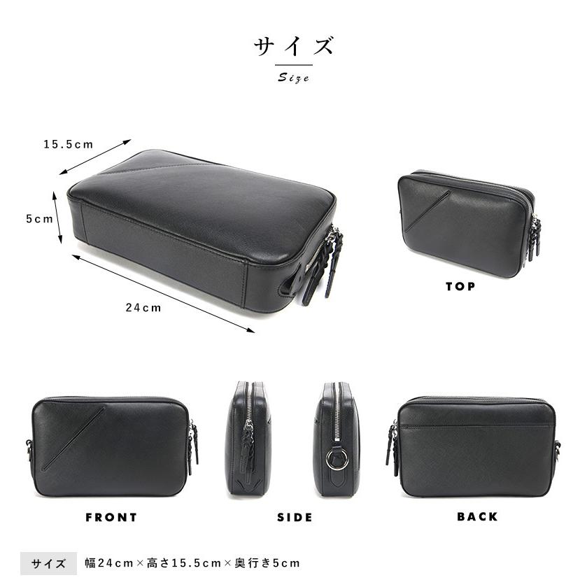 クラッチバッグ メンズ 本革 シンプル Pid selva 牛革 セカンドバッグ